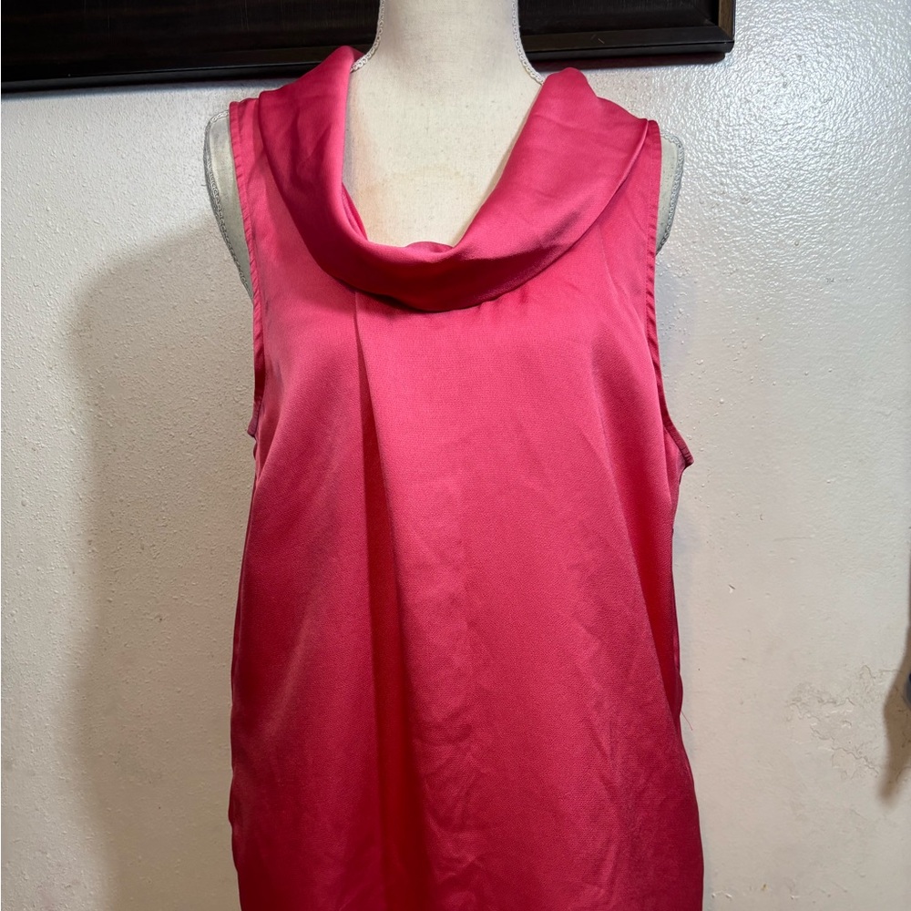 Vince Camuto Fuchsia Cowl Neck Blouse